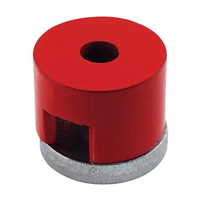 Magnet Source .5 Dia. in. L X .75 in. W Red Work Holding Magnet 4 lb. pull