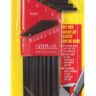 Eklind Ball-Hex-L SAE Long Arm Ball End Hex L-Key Set 13 pc