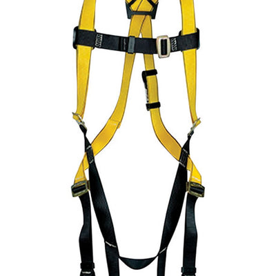 Safety Works Unisex Polyester Adjustable Safety Harness 400 lb. cap. Yellow