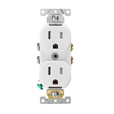 Leviton 15 amps 125 V Duplex White Outlet 5-15R