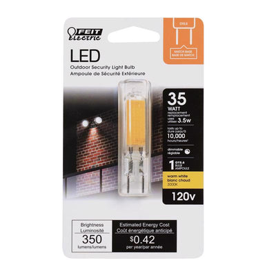 Feit T4 GY8.6 LED Bulb Bright White 35 Watt Equivalence