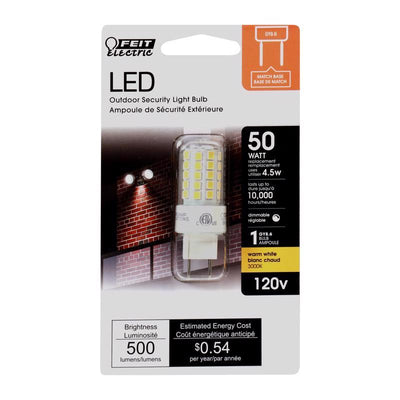 Feit T4 GY8.6 LED Bulb Bright White 50 Watt Equivalence