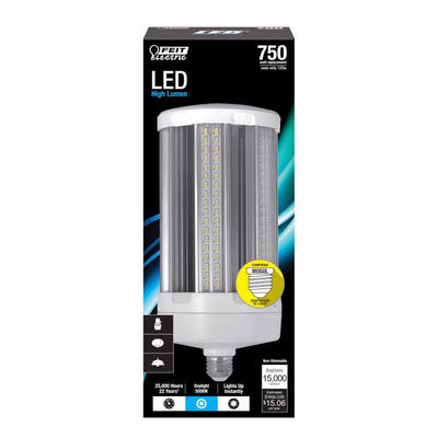 Feit Cylinder E26 (Medium) LED Bulb Natural Light 750 Watt Equivalence