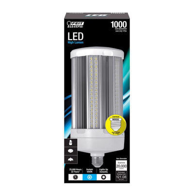 Feit Cylinder E26 (Medium) LED Bulb Natural Light 1000 Watt Equivalence