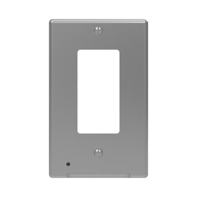 Westek LumiCover Satin Nickel 1 gang Plastic Decorator Nightlight Wall Plate