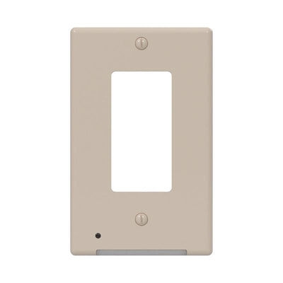 Westek LumiCover Almond 1 gang Plastic Decorator Nightlight Wall Plate