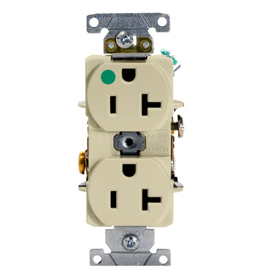 Leviton 20 amps 125 V Duplex Ivory Heavy Duty Hospital Grade Outlet 5-20R