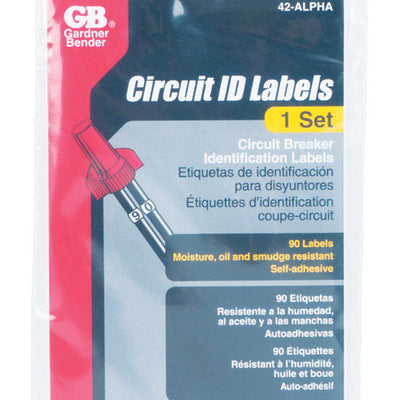 Gardner Bender Circuit Breaker Panel Marker