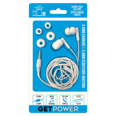 GetPower Earbud w/Microphone
