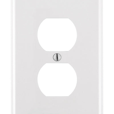 Leviton White 1 gang Nylon Duplex Wall Plate