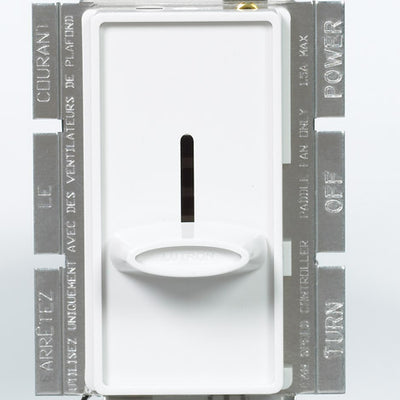 Lutron Skylark 1.5 amps Slide Fan Control White