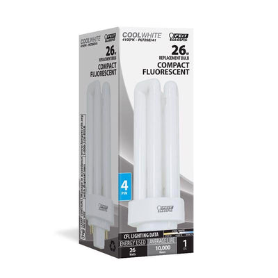 Feit CFL 26 W PL 2.1 in. D X 5.2 in. L Fluorescent Bulb Cool White Tubular 4100 K
