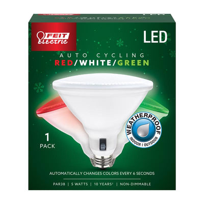 Feit PAR38 E26 (Medium) LED Bulb Color Changing 6 Watt Equivalence