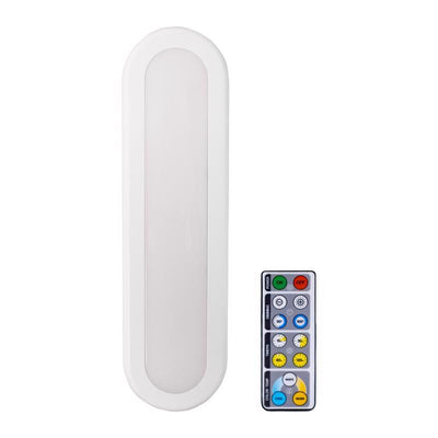 Westek 12.0 in. L White Battery Powered LED Light Bar w/Remote 150 lm