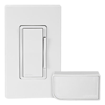 Leviton Decora White Toggle Smart-Enabled Dimmer Switch w/Remote Control & Smart Bridge