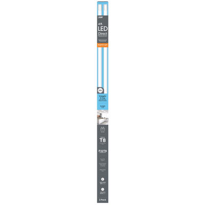 Feit T8 DayLight 48 in. Bi-pin Base Linear Lamp LED 32 Watt Equivalence 2 pk