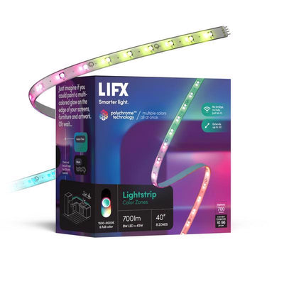 LIFX Smart Home 40 in. L Color Changing Plug-In LED Smart-Enabled Tape Light