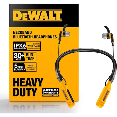 DeWalt Wireless Bluetooth Behind-the-Neck Headphones