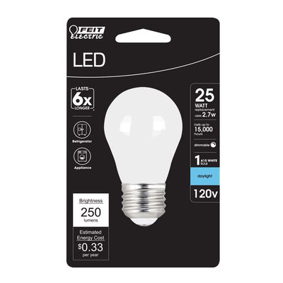 Feit A15 E26 (Medium) Filament LED Bulb Daylight 25 Watt Equivalence