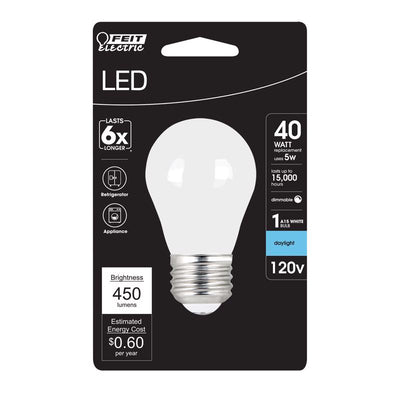 Feit A15 E26 (Medium) Filament LED Bulb Daylight 40 Watt Equivalence