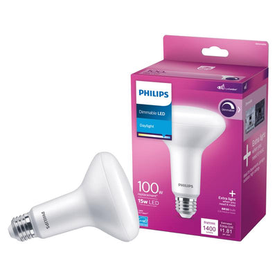 Philips BR30 E26 (Medium) LED Floodlight Bulb Daylight 100 Watt Equivalence