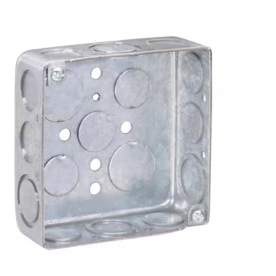 Southwire Old Work 21 cu in Square Galvanized Steel Electrical Box Gray