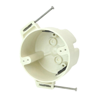 Allied Moulded New Work 22.5 cu in Round Fiberglass Ceiling Box Off White