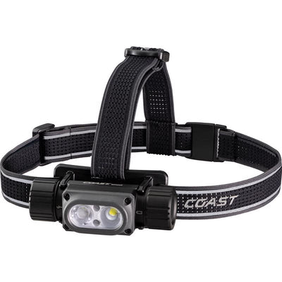 Coast WPH34R 2000 lm Black/Gray LED Head Lamp
