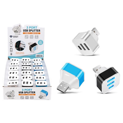 Diamond Visions 3 Port USB Charger