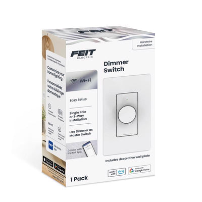 Feit White Rotary Smart-Enabled Dimmer Switch