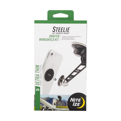 Nite Ize Steelie Orbiter Black Windshield Kit