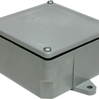 Cantex New and Old Work Square PVC 1 gang Junction Box Gray