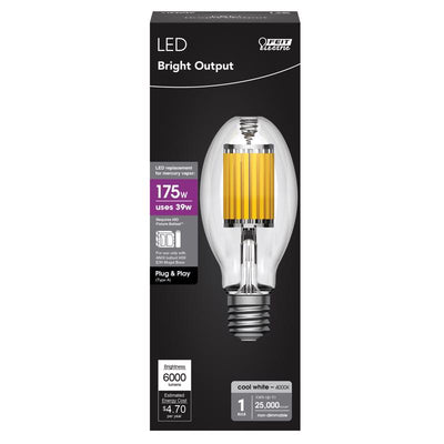 Feit 175 W ED28 HID Bulb 6000 lm Cool White High Lumen