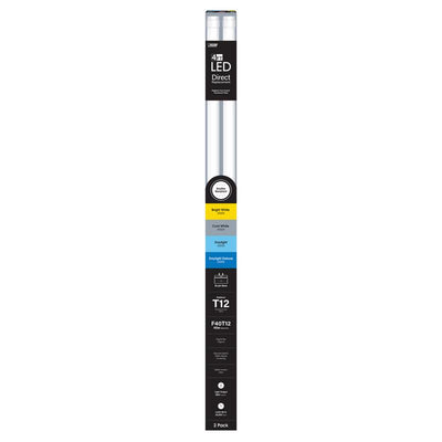Feit Electric Linear Adjustable White 48 in. Bi-Pin T12 LED Tube 40 Watt Equivalence 2 pk