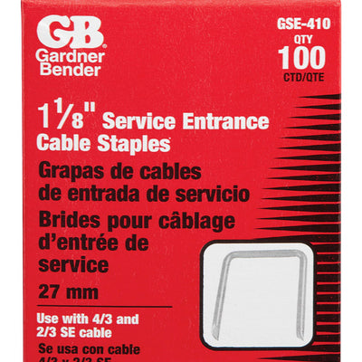 Gardner Bender 1-1/8 in. W Steel Service Entrance Staple 100 pk