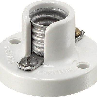 Leviton Lampholder 75 W 125 V Candelabra White