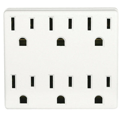 Leviton Polarized 6 outlets Outlet Adapter