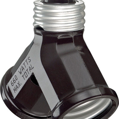 Leviton Plastic Medium Base Socket Adapter