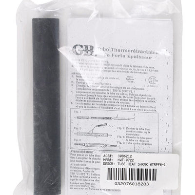 Gardner Bender 3/4 in. D Heat Shrink Tubing Black