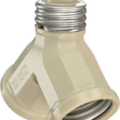 Leviton Plastic Medium Base Socket Adapter