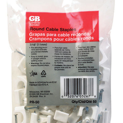 Gardner Bender 7/16 in. W Plastic Insulated Cable Staple