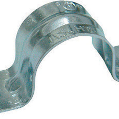 Sigma Electric ProConnex 1 in. D Zinc-Plated Steel 2 Hole Strap 50 pk