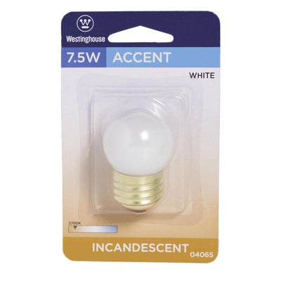 Westinghouse 7.5 W S11 Specialty Incandescent Bulb E26 (Medium) White