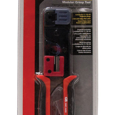 Gardner Bender 2.25 in. Telephone Crimp Modular Plug Tool Black/Red