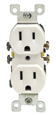 Leviton 15 amps 125 V Duplex White Outlet 5-15R