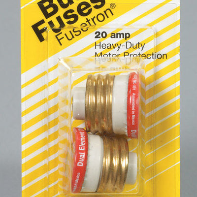 Bussmann 20 amps Time Delay Plug Fuse 2 pk