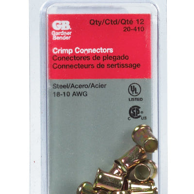 Gardner Bender 18-10 Ga. Insulated Wire Crimp Connectors Gold 12 pk