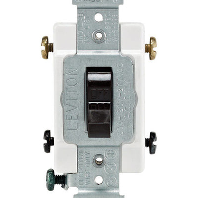 Leviton Commercial 20 amps Toggle Switch Brown