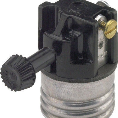 Leviton Aluminum Incandescent Medium Base 3-Way Turn Knob Socket