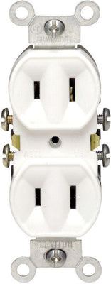 Leviton 15 amps 125 V Duplex White Outlet 1-15R